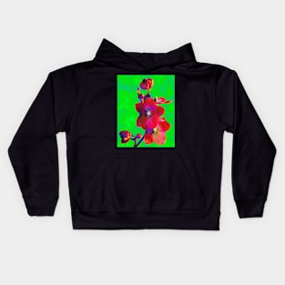 Red Flowers Kids Hoodie